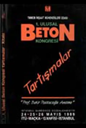 1. Ulusal Beton Kongresi - Tartışmalar